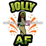 Afro Lola Winter Merry Christmas Santa Quotes .SVG Cutting Files For Silhouette and Cricut and More!