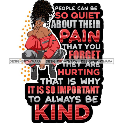 Afro Lola Squatting Bad Ass Life Quotes Confident Lady .SVG Clipart Vector Cutting Files