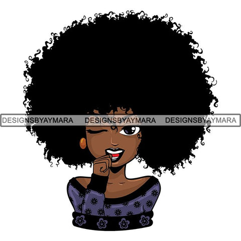 Afro Lola Boss Lady Quotes SVG Cutting Files For Silhouette Cricut and More