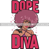 Afro Melanin Popping Blessed Life Quotes SVG Cutting Files For Silhouette Cricut and More