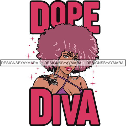 Afro Melanin Popping Blessed Life Quotes SVG Cutting Files For Silhouette Cricut and More