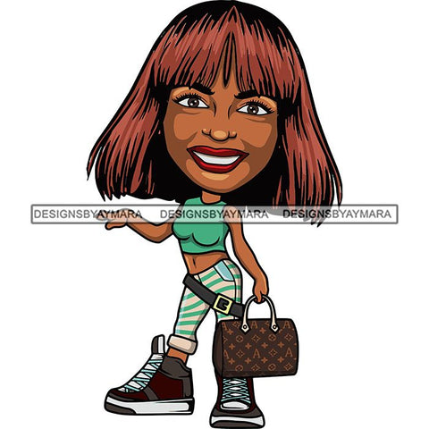 Cute Afro Lola Boss Lady Summer Fashion Dope Diva Glamour .SVG Cutting