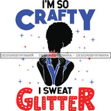 Afro Craft Lady SVG Cutting Files For Silhouette Cricut and More
