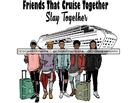 Man Getaway Trip Friends PNG File For Print Not For Cutting