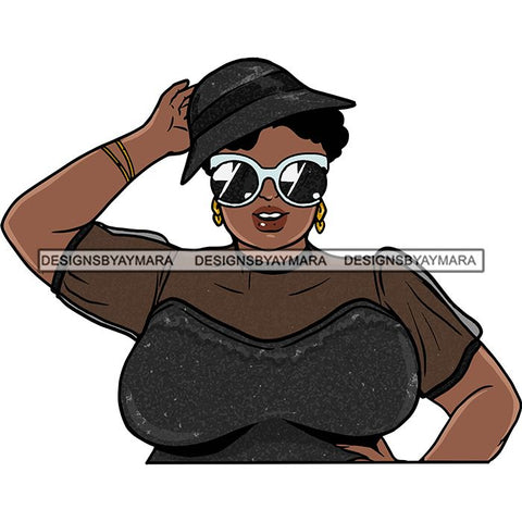 Attractive BBW Nubian Melanin Popping Beautiful African American Big Woman SVG Cutting Files