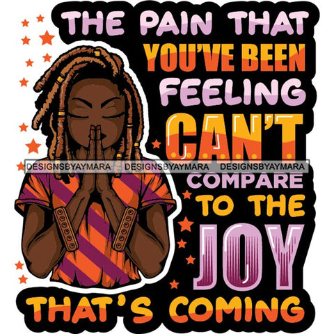 Afro Lola Woman Praying God Lord Prayers Pray Quotes Believe Church .SVG PNG JPG Clipart Vector Cutting Files