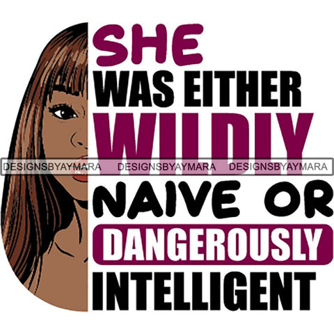 Afro Woman Half Face Life Quotes SVG Cutting Files For Silhouette and Cricut and More!