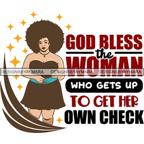 Afro Boss Lady Lord Life Quotes SVG Files For Cutting and More