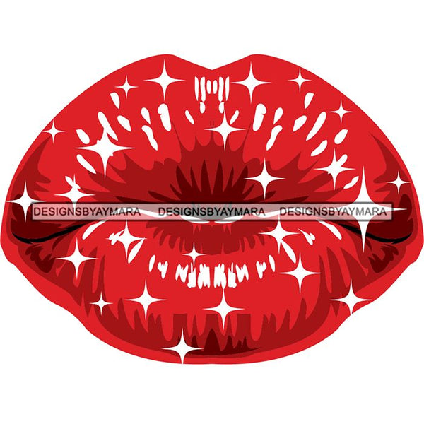 Sensual Glossy Lips SVG Cutting Files