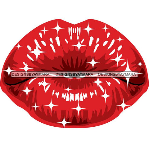 Sensual Glossy Lips SVG Cutting Files
