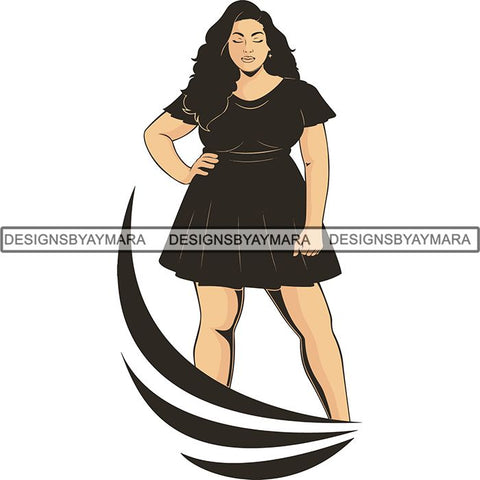 Afro Melanin Popping Dark Latina SVG Cutting Files For Silhouette Cricut and More