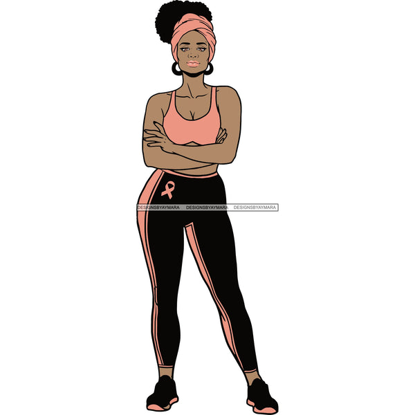Strong Afro Woman SVG Cancer Survivor Cutting Files For Silhouette Cricut and More