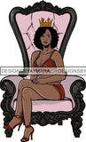 Afro Queen Goddess Melanin Nubian Glamour .PNG Print Files Not For Cutting