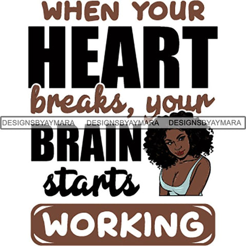 Afro Boss Lady Lord Life Quotes SVG Files For Cutting and More