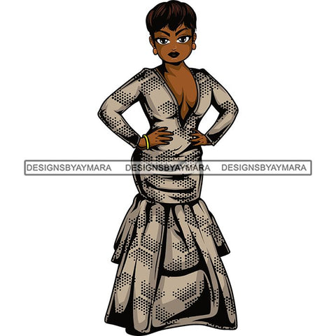 Afro Lola Boss Fashion Diva Glamour .SVG Cutting Files For Silhouette and Cricut and More!