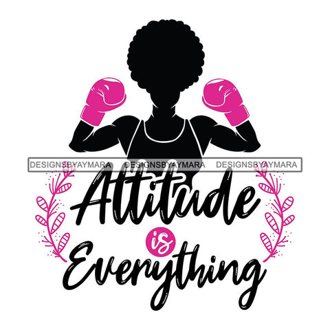 Strong Afro Woman SVG Cancer Survivor Cutting Files For Silhouette Cricut and More