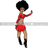 Afro Lola Boss Lady Quotes SVG Cutting Files For Silhouette Cricut and More