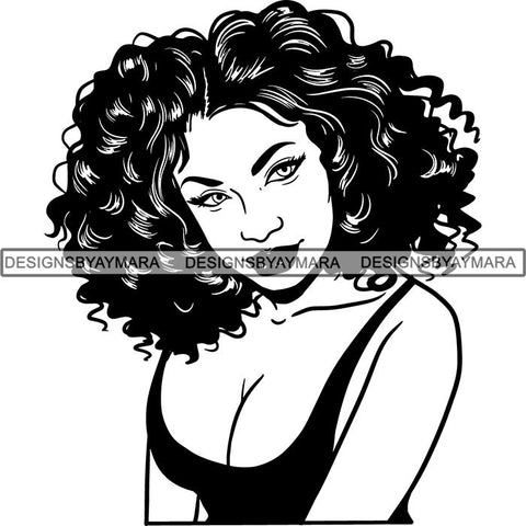 Afro Melanin Popping Nubian Queen SVG Cutting Files For Silhouette Cricut and More