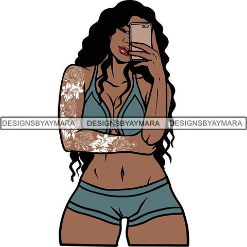 Afro Woman Goddess Diva Melanin Love Sensual .SVG Cut Files For Silhouette and Cricut and More!