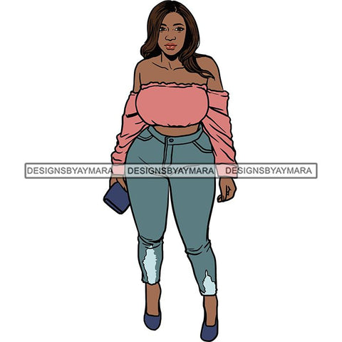 BBW Thick Thigh Woman Sassy Exotic Curvy Big Bone Goddess .SVG Cutting Files For Silhouette and Cricut and More!