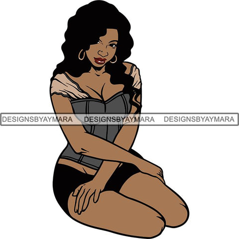 Afro Woman Goddess Diva Melanin Love Sensual .SVG Cut Files For Silhouette and Cricut and More!