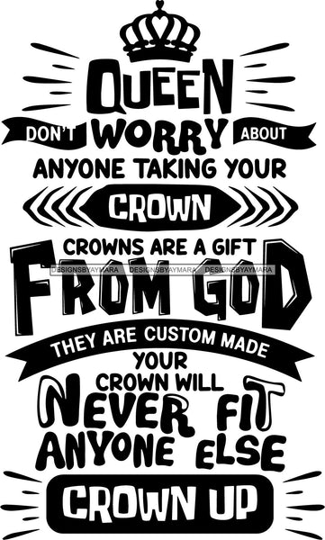 Black Queen Nubian Melanin Quotes .SVG Files For Silhouette and Cricut