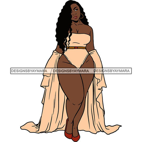 BBW Thick Thigh Woman Sassy Exotic Curvy Big Bone Goddess .SVG Cutting Files For Silhouette and Cricut and More!