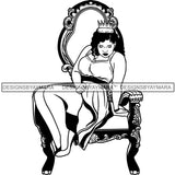 Afro Queen Goddess Melanin Nubian Glamour .SVG Cutting Files For Silhouette and Cricut
