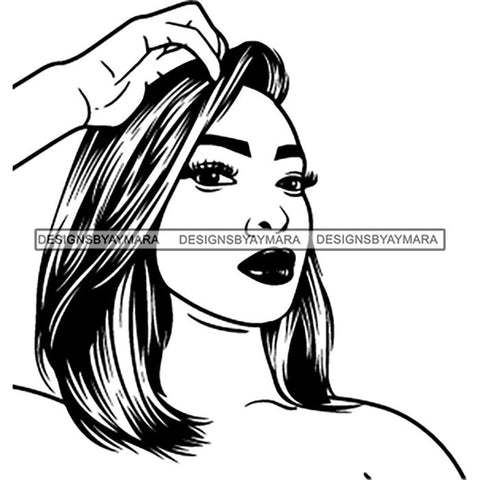 Afro Lady Black Goddess Melanin Dark Latina Morena SVG Files For Cutting and More!