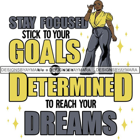 Boss Lady Afro Melanin Successful Black Woman Quotes SVG Cutting Files For Silhouette Cricut and More