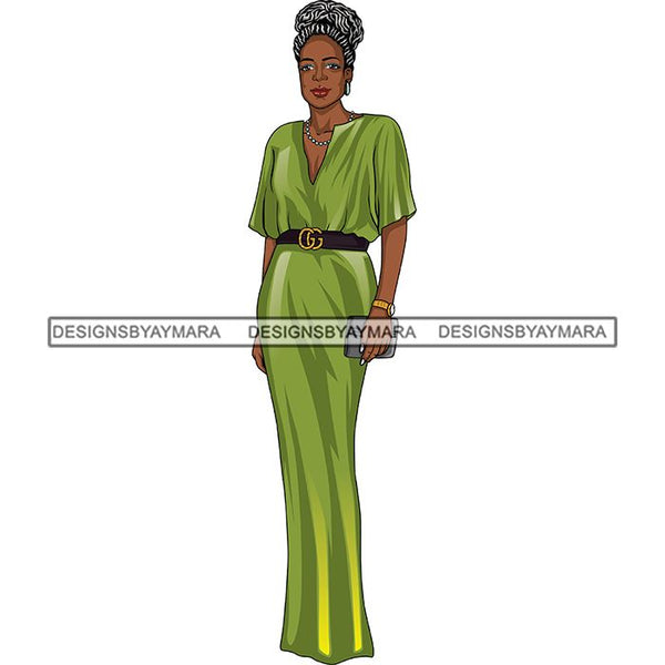 Bundle 6 Classy Afro Woman African American Goddess SVG PNG JPG Cutting Files