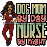 Afro Lola Nurse Medical Occupation SVG Cutting Files For Cricut Silhouette and More
