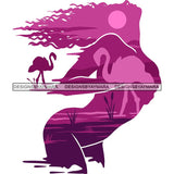 Sensual African Silhouette Goddess Safari Africa Nature Exotic Culture SVG Cutting Files.