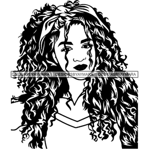 Afro Lady Black Goddess Melanin Dark Latina Morena SVG Files For Cutting and More!
