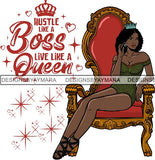 Afro Queen Goddess Melanin Nubian Glamour .PNG Print Files Not For Cutting