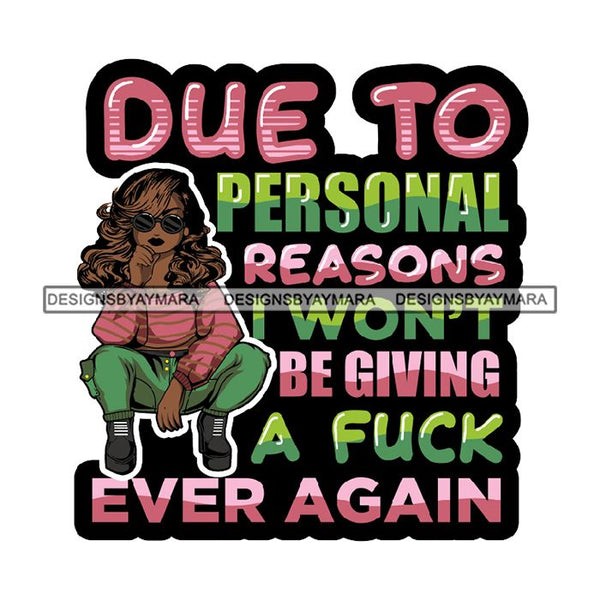 Afro Lola Diva Gangster Quotes .SVG Cutting Files For Silhouette and Cricut and More!