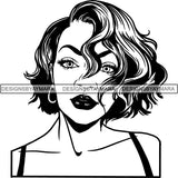 Afro Latina Woman SVG Cutting Files For Silhouette Cricut and More
