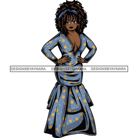 Afro Lola Boss Fashion Diva Glamour .SVG Cutting Files For Silhouette and Cricut and More!