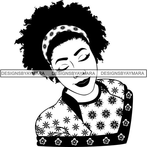 Afro Latina Woman SVG Cutting Files For Silhouette Cricut and More