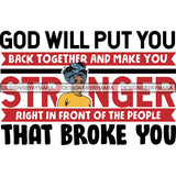 Afro Woman God Lord Life Quotes SVG Cutting Files For Silhouette and Cricut and More!