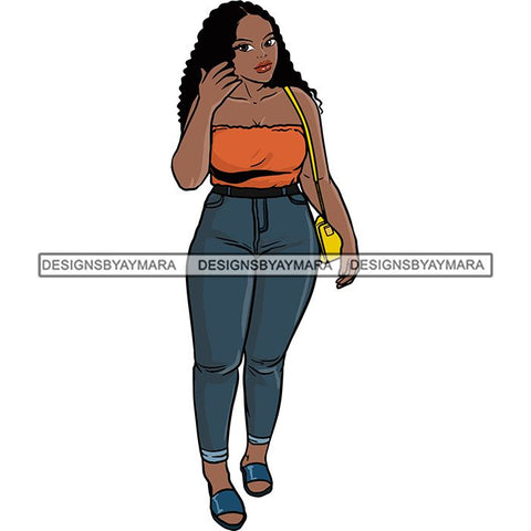 Afro Thick Thigh Big Eyes Woman Sassy Exotic Curvy Goddess .SVG Cutting Files For Silhouette and Cricut and More!