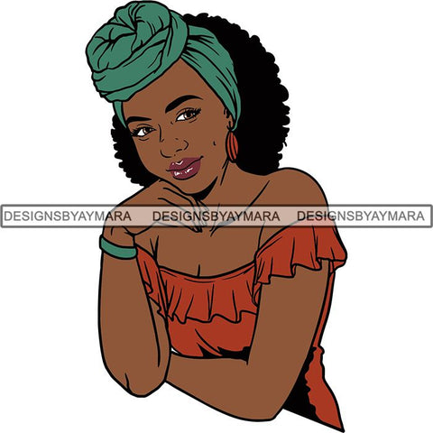 Afro Independent Successful Woman SVG Cutting Files For Silhouette Cricut and More