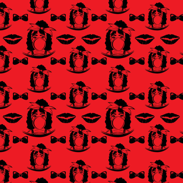 Fashion Lady Seamless Pattern Abstract Decorative Background Vector Designs SVG Files For Cutting and More!