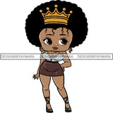 Afro Sexy Queen Betty SVG Cutting Files For Cricut and Silhouette