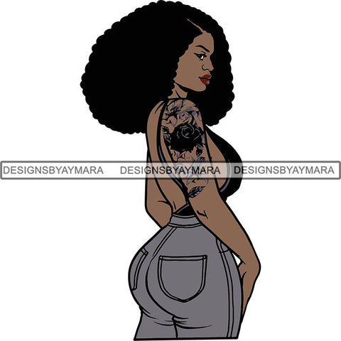Afro Woman Goddess Diva Melanin Love Sensual .SVG Cut Files For Silhouette and Cricut and More!
