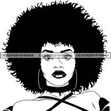 Afro Latina Woman SVG Cutting Files For Silhouette Cricut and More