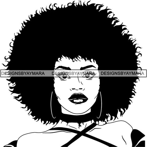 Afro Latina Woman SVG Cutting Files For Silhouette Cricut and More