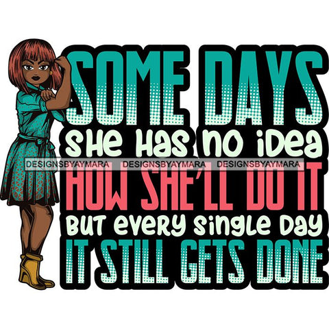 Afro Lola Strong Lady We can Do It Woman Power Flexing Arms Believe in Yourself Quotes .SVG Cutting Files For Silhouette and Cricut and More!