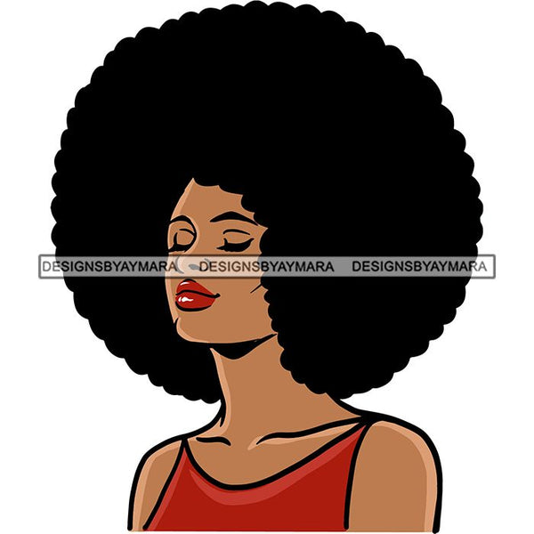 Afro African American Lady Woman Classy Nubian SVG Cutting Files