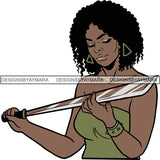 Afro Black Woman Halloween SVG Cutting Files For Silhouette Cricut and More